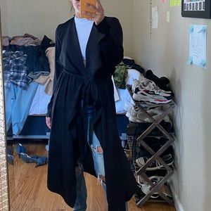 Forever 21 black super light weight size SMALL stylist cardigan